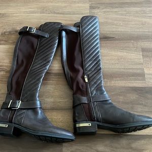 Tall approx knee high brown Vince Camuto boots size 7.5